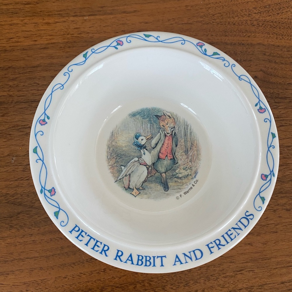 Peter Rabbit and Friends Vintage Cereal Bowl